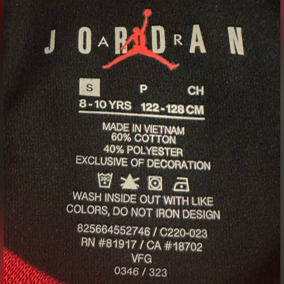 NWT Jordan Girls' Essentials Ringer T-Shirt black - Picture 13 of 13